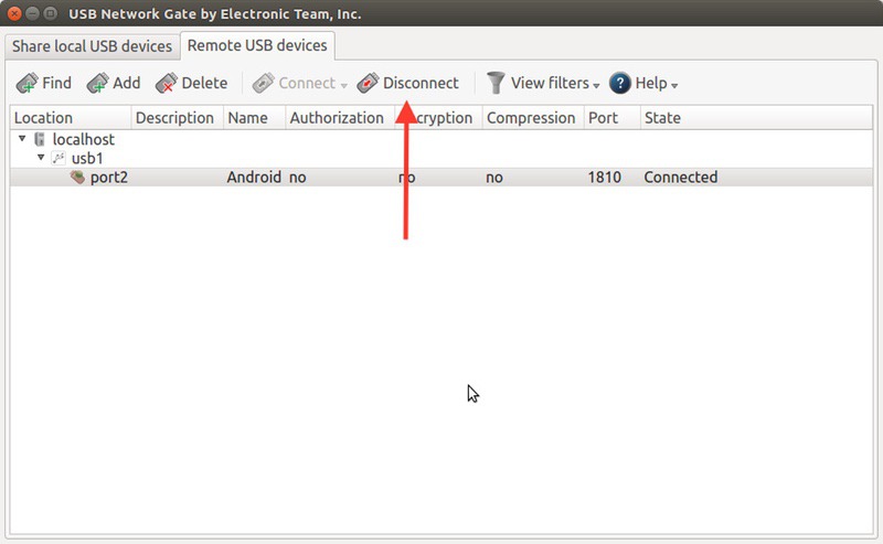unshare USB Linux